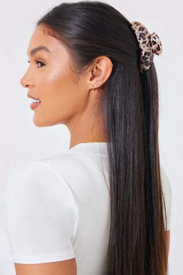 Animal Print Banana Claw Bulldog Clip